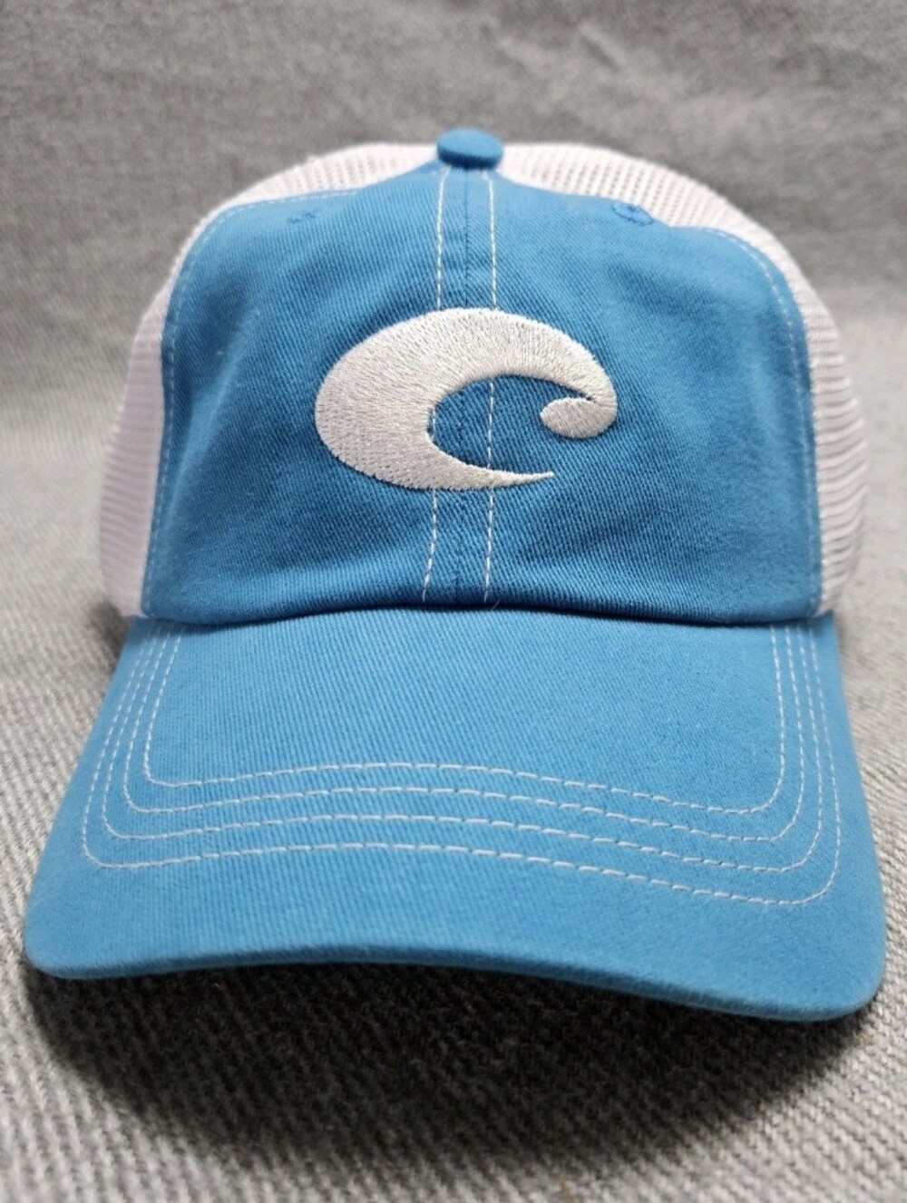 Costa Blue and White Trucker Hat